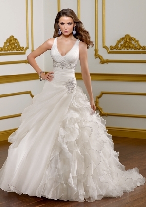 Wedding Dress - Mori Lee Bridal SPRING 2012 Collection: 1817 - ORGANZA W/EMBROIDERY | MoriLee Bridal Gown