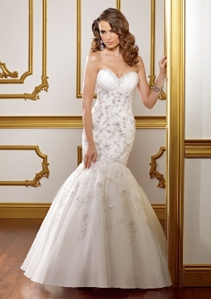 Wedding Dress - Mori Lee Bridal SPRING 2012 Collection: 1821 - EMBROIDERY ON ENGLISH NET W/ORGANZA | MoriLee Bridal Gown