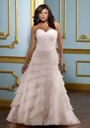 Wedding Dress - Mori Lee Julietta: 3112 - ORGANZA W/EMBROIDERY | PlusSize Bridal Gown