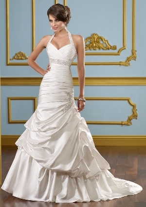 Wedding Dress - Mori Lee Blue SPRING 2012 Collection: 4904 - LUSTROUS SATIN W/EMBROIDERY | MoriLee Bridal Gown