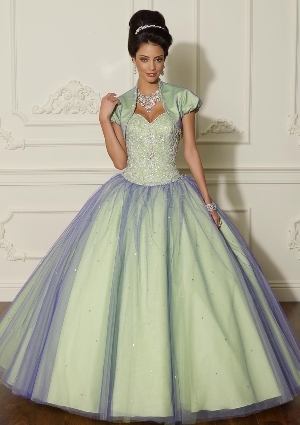 Quinceanera Dress - Quinceanera/Vizcaya: 88005 - BEADED TULLE | MoriLee Quinceanera Gown