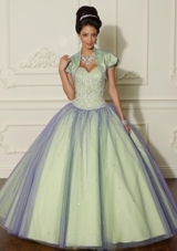 Quinceanera Dress: Quinceanera/Vizcaya: 88005 - BEADED TULLE 