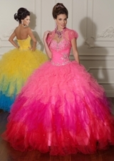 Quinceanera Dress: Quinceanera/Vizcaya: 88013 - BEADED TULLE 