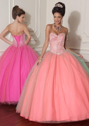 Quinceanera Dress - Quinceanera/Vizcaya: 88014 - BEADED TULLE | MoriLee Quinceanera Gown