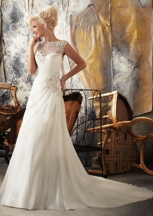 Wedding Dress - Mori Lee Bridal SPRING 2013 Collection: 1904 - Beaded Embroidery on Delicate Chiffon | MoriLee Bridal Gown
