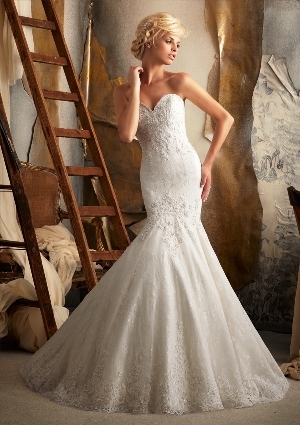 Wedding Dress - Mori Lee Bridal SPRING 2013 Collection: 1905 - Venice Appliques on Chantilly Lace | MoriLee Bridal Gown