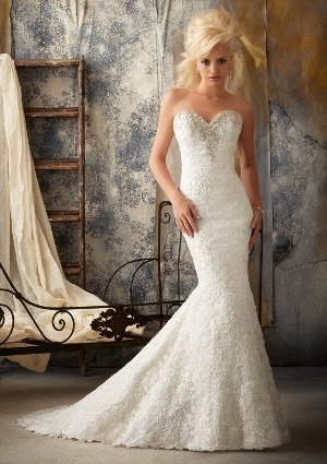 Wedding Dress - Mori Lee Bridal SPRING 2013 Collection: 1911 - Intricately Beaded Embroidery on Venice Lace | MoriLee Bridal Gown