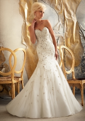 Wedding Dress - Mori Lee Bridal SPRING 2013 Collection: 1922 - Elaborately Beaded Embroidery on Net | MoriLee Bridal Gown