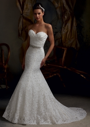 Wedding Dress - Mori Lee Blue SPRING 2013 Collection: 5102 - Elegant Embroidered Lace | MoriLee Bridal Gown