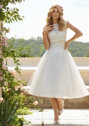 Wedding Dress - Mori Lee Voyage SPRING 2013 Collection: 6749 - Classic Embroidered Lace on Tulle | MoriLee Bridal Gown