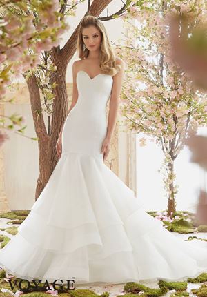 Wedding Dress - Mori Lee Voyage FALL 2016 Collection: 6837 - Duchess Satin and Organza  | MoriLee Bridal Gown