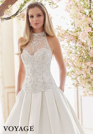 Wedding Dress - Mori Lee Voyage FALL 2016 Collection: 6841 - Crystal Beaded and Embroidered Bodice | MoriLee Bridal Gown