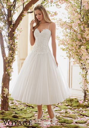 Wedding Dress - Mori Lee Voyage FALL 2016 Collection: 6843 - Tulle Tea-Length Skirt | MoriLee Bridal Gown