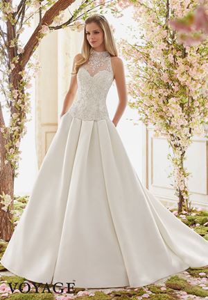 Wedding Dress - Mori Lee Voyage FALL 2016 Collection: 6844 - Duchess Satin Ball Gown Skirt | MoriLee Bridal Gown