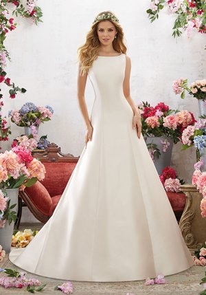 Wedding Dress - Mori Lee Voyage SPRING 2017 Collection: 6858 - Melody - Dupioni with Net | MoriLee Bridal Gown