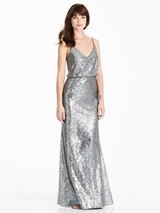 Bridesmaids Dress: After Six Bridesmaids SPRING 2018 - 6784 - fabric: Elle Sequin 