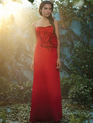 Bridesmaid Dress - DISNEY ALFRED ANGELO BRIDESMAIDS SPRING 2013 COLLECTION - 517 - Satin, Satin & Organza Fabric - Modern Fit | AlfredAngeloDisney Bridesmaids Gown