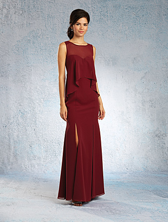 alfred angelo red bridesmaid dress Burgundy Bridesmaid Dresses,Halter Bridesmaid Dress,Chiffon Bridesmaid Dress with Train,BD00201, US20W / Burgundy
