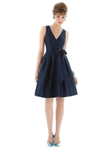 Bridesmaids Dress: Alfred Sung Bridesmaids FALL 2014 - D666 