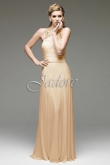 Prom Dress: Jadore J2 Collection - J2063 - Stretch netting w/ plastic beaded halter 