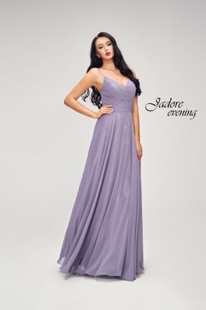 Special Occasion Dress - Jadore Collection - Spaghetti Straps Chiffon Long Dress J17040 | Jadore Prom Gown