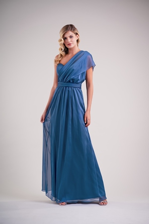 Special Occasion Dress - BELSOIE SPRING 2020 - L224006 - Pretty Belsoie Tiffany chiffon long bridesmaid dress | Jasmine Prom Gown