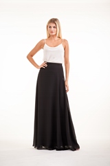 Bridesmaids Dress: JASMINE BRIDESMAID SPRING 2020 - P226012 - Charlotte chiffon two-piece, two-tone bridesmaid dress 