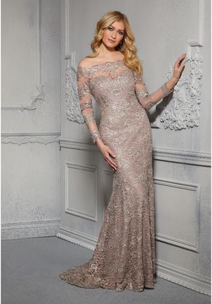 MOB Dress - Mori Lee Collection: 72415 - Fit and Flare Allover Lace Evening Gown | MoriLee MOB Gown
