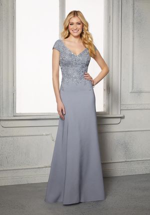 MOB Dress - Mori Lee Collection: 72421 - A-Line Crystal Beaded Evening Gown | MoriLee MOB Gown