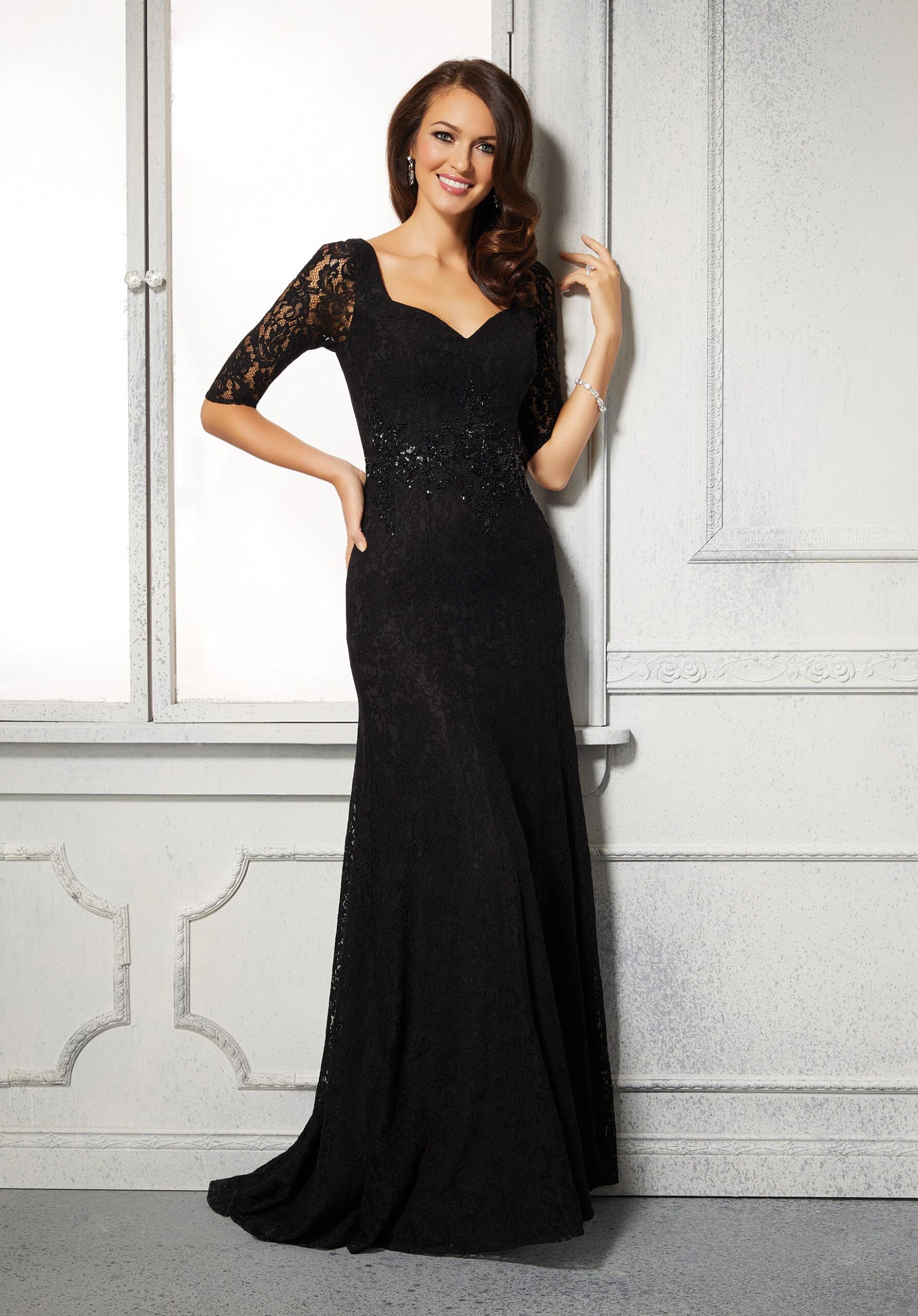 MOB Dress - Mori Lee Collection: 72423 - Sheath Stretch Lace Evening ...