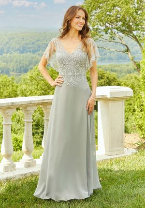  Dress - Mori Lee Collection: 72517 - Embroidered Chiffon Evening Gown | MoriLee Evening Gown
