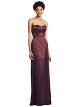 Evening Dress: Social Bridesmaids SPRING 2020 - 8196 - Strapless Sweetheart Gown with Pleated Skirt and Pockets 