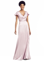 Evening Dress: Social Bridesmaids SPRING 2020 - 8197 - This shiny but stretchy fabric is a total winner 