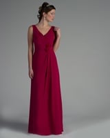 Bridesmaids Dress: Tutto Bene Collection: 2204 - Shown in Cerise chiffon 

