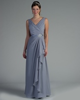 MOB Dress: Tutto Bene Collection: 22202 - Shown in Steel Grey chiffon 