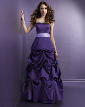 Bridesmaid Dress - Bridesmaids Collection: 328 Satin - Sash | MoriLee Bridesmaids Gown