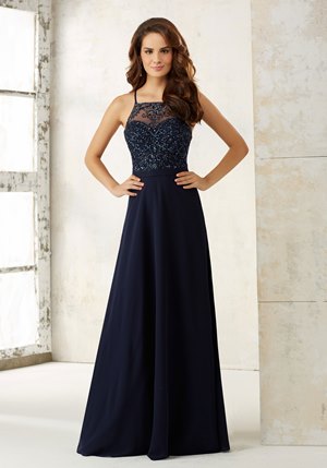 Bridesmaid Dress - Mori Lee BRIDESMAIDS SPRING 2017 Collection: 21506 - Chiffon with Beading | MoriLee Bridesmaids Gown
