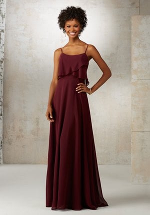 Bridesmaid Dress - Mori Lee BRIDESMAIDS SPRING 2017 Collection: 21515 - Solid or Printed Chiffon | MoriLee Bridesmaids Gown