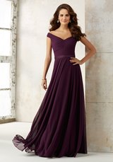 Prom Dress: Mori Lee BRIDESMAIDS SPRING 2017 Collection: 21523 - Solid or Printed Chiffon 