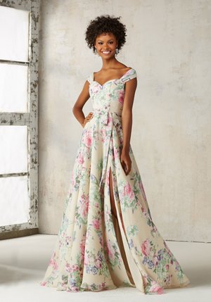 MOB Dress - Mori Lee BRIDESMAIDS SPRING 2017 Collection: 21528 - Solid or Printed Chiffon | MoriLee Mother of the Bride Gown