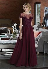 Prom Dress: Mori Lee BRIDESMAIDS FALL 2018 Collection: 21585 - Elegant Chiffon Bridesmaid Dress Featuring a Beaded and Embroidered Bodice 