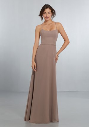  Dress - Mori Lee BRIDESMAIDS SPRING 2018 Collection: 21559 - Chic Chiffon Bridesmaids Dress with Criss Cross Back | MoriLee Evening Gown
