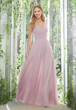  Dress - Mori Lee BRIDESMAIDS Spring 2019 Collection: 21621 - Figure Flattering, A-Line Bridesmaid Dress | MoriLee Evening Gown