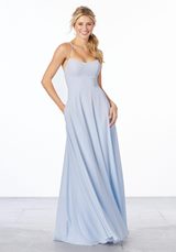 Prom Dress: Mori Lee Bridesmaids Spring 2020 Collection: 21655 - Simple Chiffon Bridesmaid Dress 