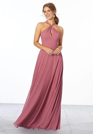 Bridesmaid Dress - Mori Lee Bridesmaids Spring 2020 Collection: 21670 - Chiffon Bridesmaid Dress with Keyhole Front | MoriLee Bridesmaids Gown