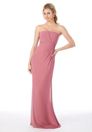 Special Occasion Dress - Mori Lee Bridesmaids FALL 2020 Collection: 21688 - Strapless Sheath Bridesmaid Dress | MoriLee Prom Gown