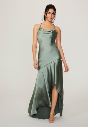 MOB Dress - Morilee Bridesmaids Collection: 21783 - Silky Satin Bridesmaid Dress with Bias Cut Skirt | MoriLee Mother of the Bride Gown