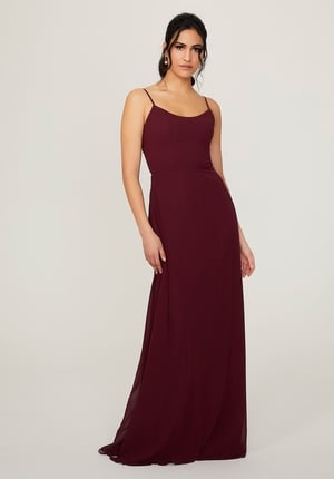 Special Occasion Dress - Morilee Bridesmaids Collection: 21796 - Scoop Neck Chiffon Bridesmaid Dress | MoriLee Prom Gown