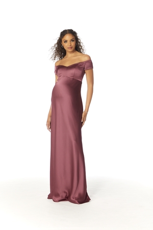Special Occasion Dress - Morilee Maternity Bridesmaids Collection: 14112 - SILKY SATIN MATERNITY BRIDESMAID DRESS | MoriLee Prom Gown