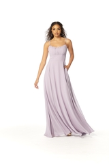 Prom Dress: Morilee Bridesmaids Collection: 21803 - CHIFFON BRIDESMAID DRESS 